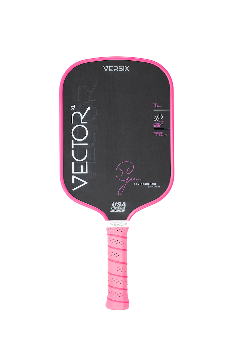 Versix Vector Genie Bouchard Pink Signature Pickleball Paddle