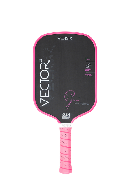 Versix Vector Genie Bouchard Pink Signature Pickleball Paddle